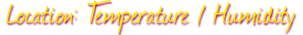 Gamma Picture Framing : Location, Temperature Humidity