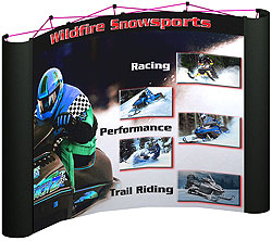 10-foot pop-up display