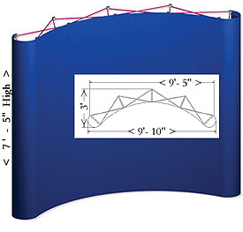 10-foot pop-up display