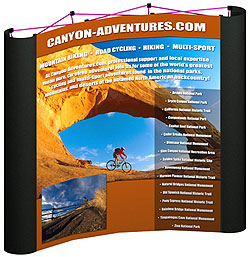 8-foot pop-up display